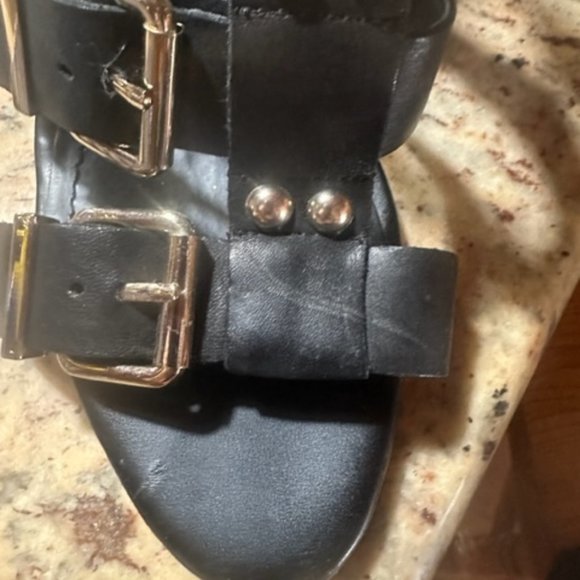 BCBGENERATION Generation Black Fizzy City Strappy Sandals – 7 - Picture 12 of 16